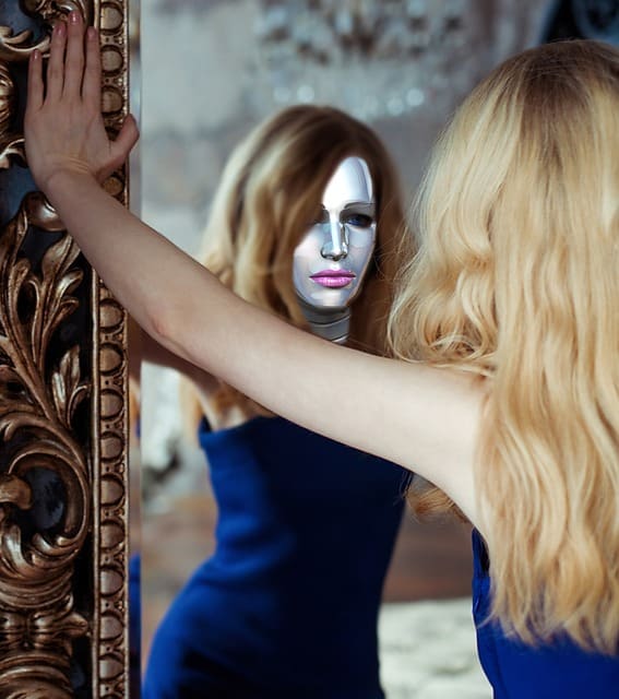 girl 3180072 640 - Reflection through a Mirror named Self-Compassion